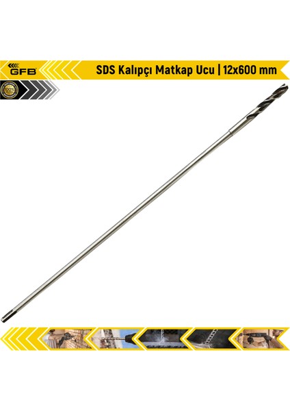 Sds Kalıpçı Matkap Ucu | 12X600 mm