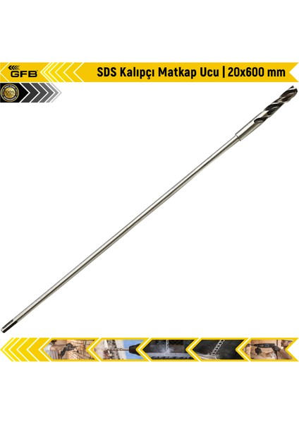 Sds Kalıpçı Matkap Ucu | 20X600 mm