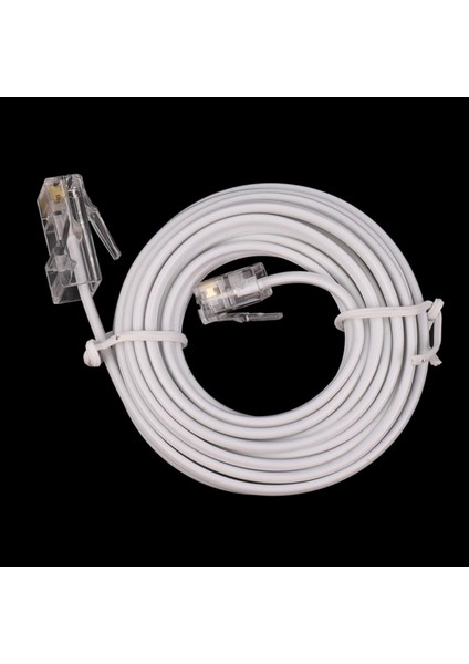 3x RJ11 6P4C - RJ45 8P4C Modüler Telefon Internet Uzatma Kablosu 3 Metre (Yurt Dışından)