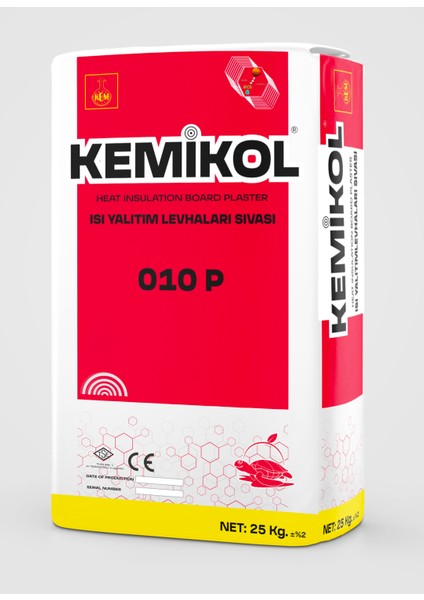 Kemikol Isı Yalıtım Plaka Sıvası (İç/Dış) Elyaf Donatılı Beyaz