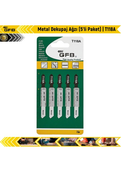Metal Dekupaj Ağzı (5'ıi Paket) | T118A