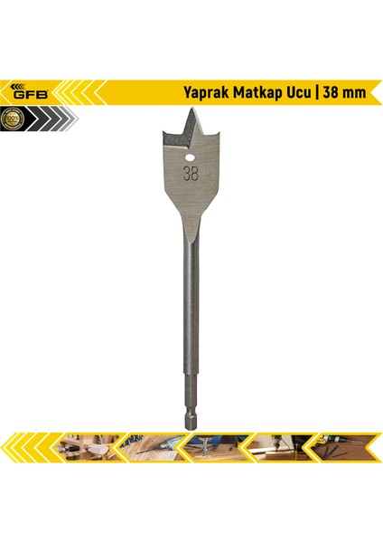 Yaprak Matkap Ucu | 38 mm