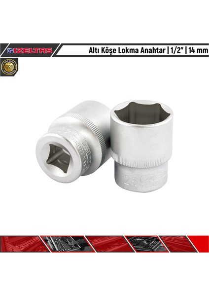Altı Köşe Lokma Anahtar | 1/2” | 14 mm