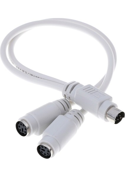 Anakart Ps2 Ps/2 Splitter Adaptör Kablosu 6pin Mini Din Erkek 2 Kadın Fare Klavye Kart Okuyucu Lazer Tarayıcı (Yurt Dışından)