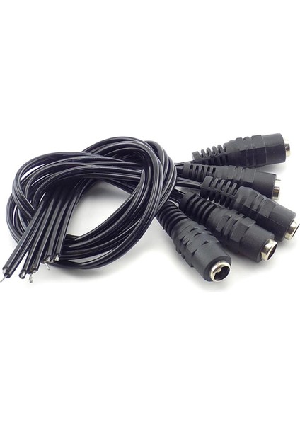 10 Adet 5.5x2.1 Fiş Dc Dişi Kablo Tel Konnektörü 3528 5050 LED Şerit Işık Için (Yurt Dışından)