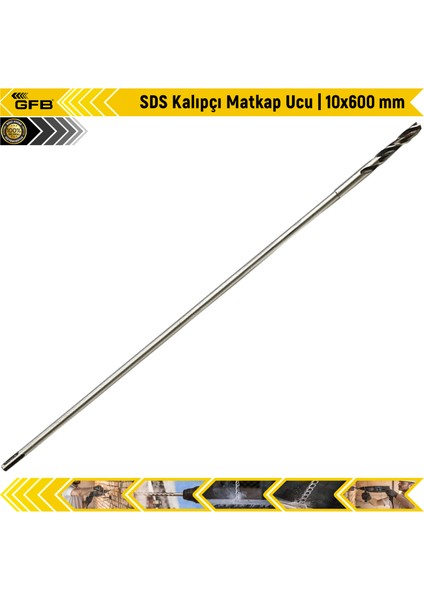 Sds Kalıpçı Matkap Ucu | 10X600 mm