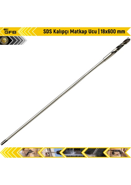 Sds Kalıpçı Matkap Ucu | 18X600 mm