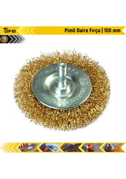 Pimli Daire Fırça | 100 mm