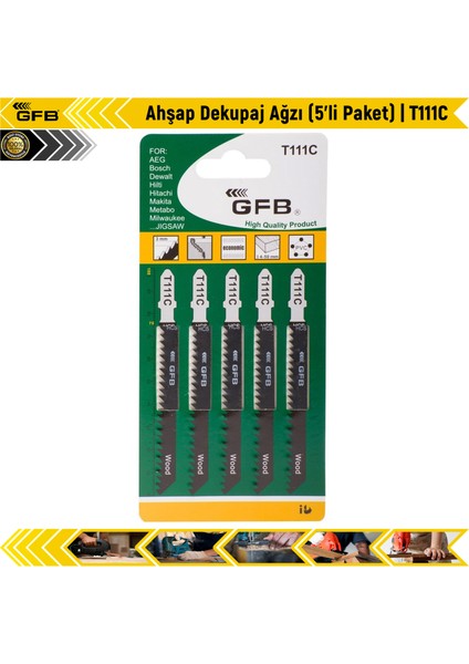 Ahşap Dekupaj Ağzı (5'ıi Paket) | T111C