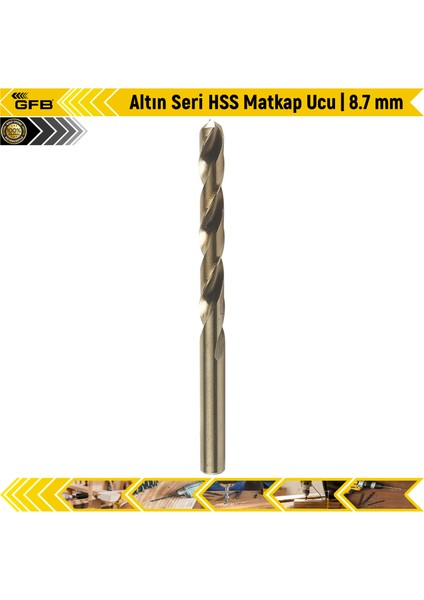 Altın Seri Hss Matkap Ucu | 8.7 mm