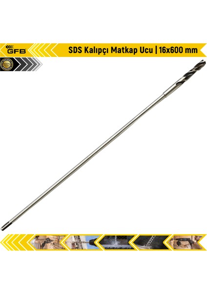 Sds Kalıpçı Matkap Ucu | 16X600 mm