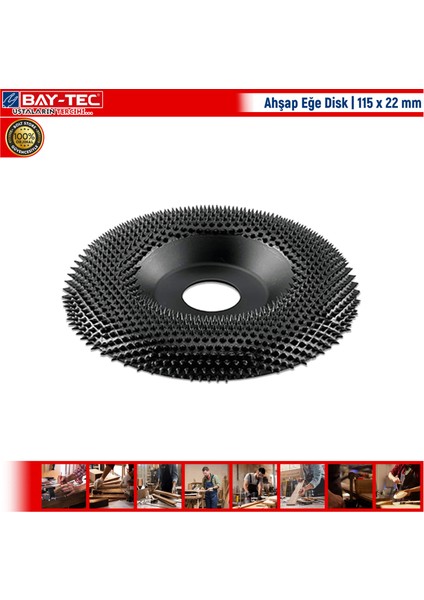 Ahşap Eğe Disk | 115 x 22 mm