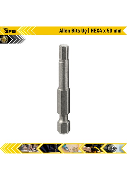 Allen Bits Uç | Hex4 x 50 mm