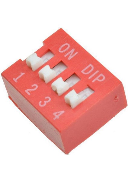 10 Adet Slayt Tipi Anahtar Modülü 2.54MM 4-Bit 4 Pozisyon Yolu Dıp Kırmızı Pitch (Yurt Dışından)
