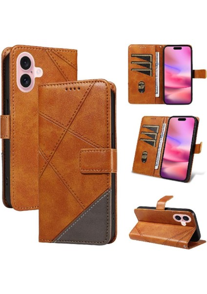 SZY Market Elmas Dikiş ile IPhone 16 Yüksek Kalite ve Kart Yuvası Için Flip Case (Yurt Dışından)