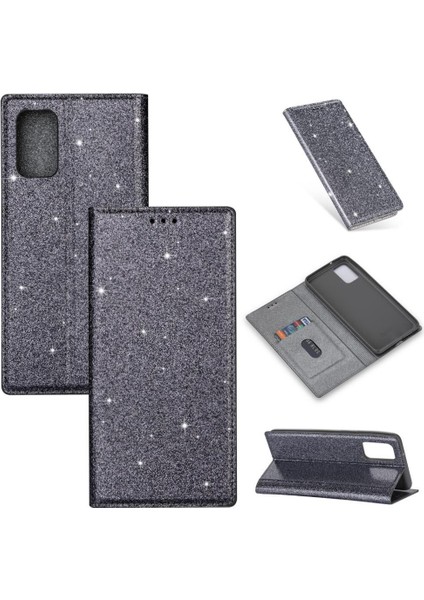 Samsung Galaxy A32 5g Kart Tutucu Pu Deri Flip Için Glitter Flip Case (Yurt Dışından)