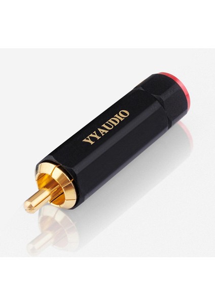 Yytcg Saf Bakır Altın Kaplama Rca Fiş Kendinden Kilitli Ses Konektörü (Yurt Dışından)