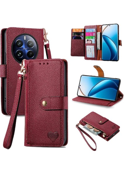 Realme 13 Pro Cüzdan Için Flip Case Darbeye Aşk Deri Kılıf Fermuar (Yurt Dışından) indirimleri