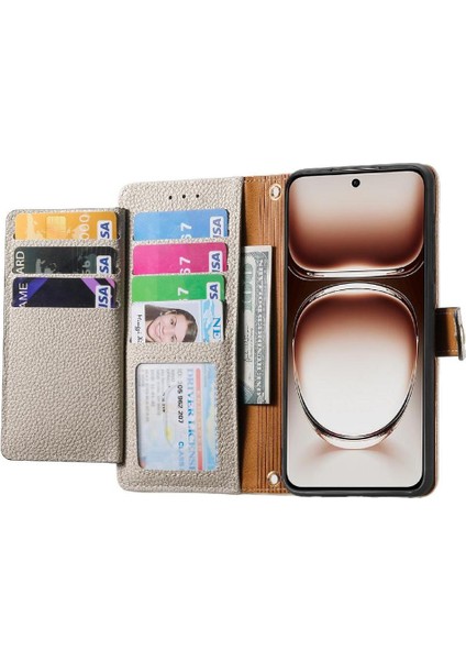 Oppo F27 Aşk Darbeye Dayanıklı Cüzdan Deri Kılıf Fermuar Için Flip Case (Yurt Dışından)