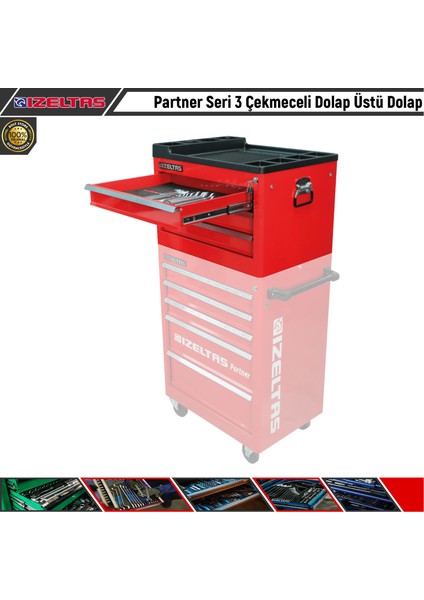 Partner Seri 3 Çekmeceli Dolap Üstü Dolap