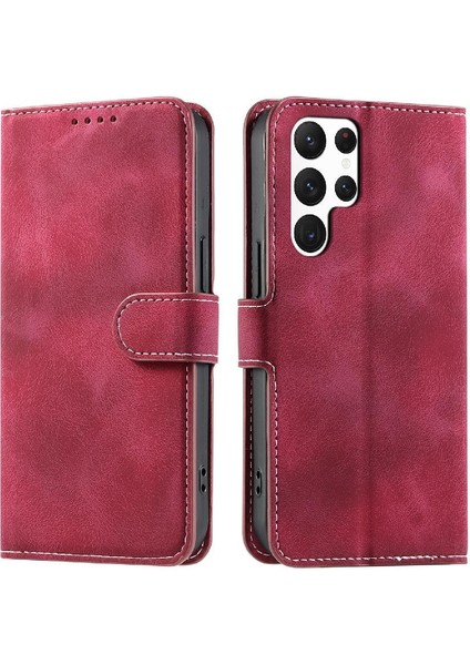 Samsung Galaxy S24 Ultra Cüzdan Kart Yuvaları Için Flip Case Bilek Kayışı Pu (Yurt Dışından) indirimleri
