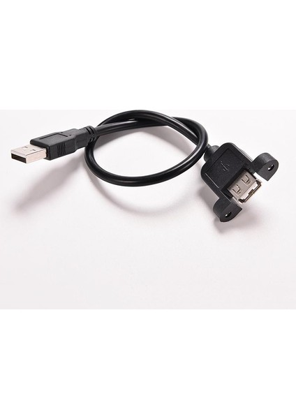 USB 2.0 Erkek - Dişi Panel 30CM USB 2.0 A Erkek - Usb2.0 A Dişi Uzatma Kalıplı Panel Montajlı Uzatma Bağlantı Noktası Kablosu (Yurt Dışından)