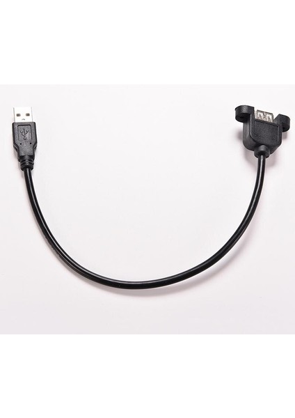 USB 2.0 Erkek - Dişi Panel 30CM USB 2.0 A Erkek - Usb2.0 A Dişi Uzatma Kalıplı Panel Montajlı Uzatma Bağlantı Noktası Kablosu (Yurt Dışından)
