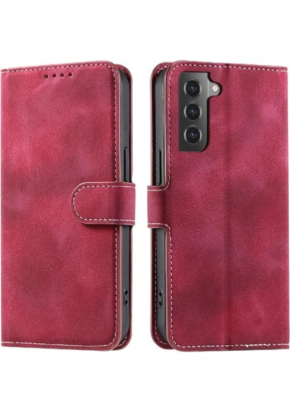 Samsung Galaxy S22 Artı Bilek Kayışı Cüzdan Kart Yuvaları Pu Için Flip Case (Yurt Dışından)
