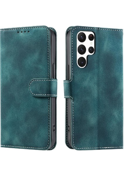 Samsung Galaxy S22 Ultra Pu Deri Manyetik Kickstand Kart Için Flip Case (Yurt Dışından) indirimleri
