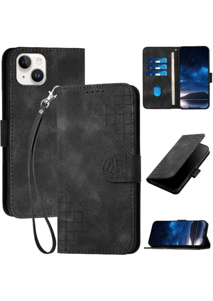 IPhone 15 Için Flip Case Artı Yüksek Kaliteli Deri Telefon Kılıfı ve Kredi (Yurt Dışından)