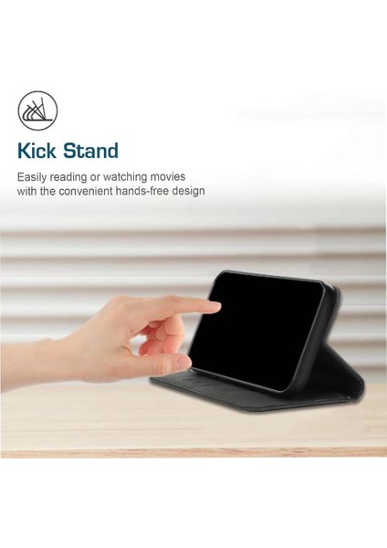 Xiaomi Poco M6 4g Pu Deri Cüzdan Kickstand Kart Için Flip Case (Yurt Dışından)