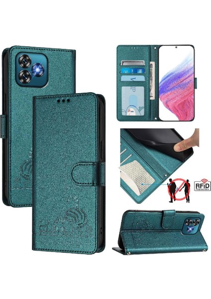 Oukitel C53 Kart Yuvası Tutucu Için Kılıf Kickstand Cüzdan Kapak Çevirin Kedi Rfıd (Yurt Dışından) indirimleri