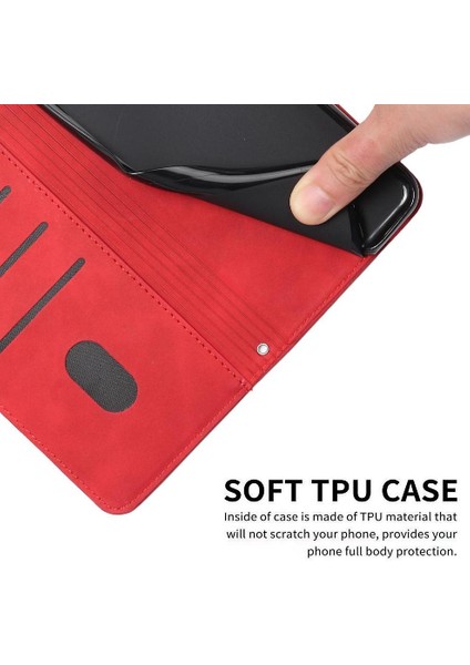 Xiaomi Poco M6 4g Kickstand Yan Toka Pu Deri Aşk Için Flip Case (Yurt Dışından)