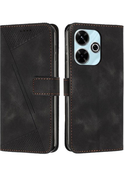 Xiaomi Poco M6 4g Kickstand Kart Ekleme Cüzdan Pu Deri Için Flip Case (Yurt Dışından)