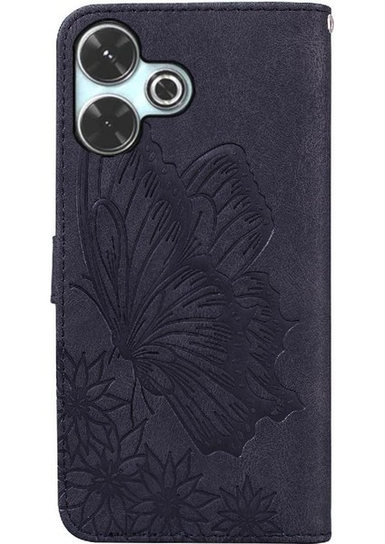 Xiaomi Poco M6 4g Için Flip Case Deri Cüzdan Kickstand Koruyucu Büyük (Yurt Dışından)