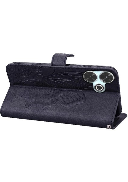 Xiaomi Poco M6 4g Için Flip Case Deri Cüzdan Kickstand Koruyucu Büyük (Yurt Dışından)