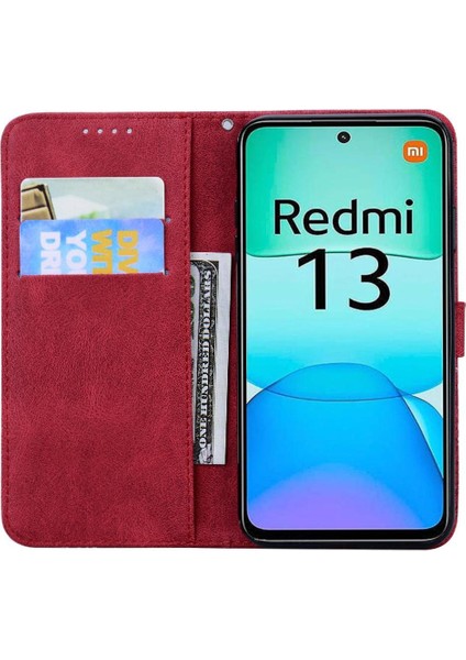Xiaomi Poco M6 4g Için Flip Case Cüzdan Manyetik Closu Pu Deri Büyük Kart (Yurt Dışından)