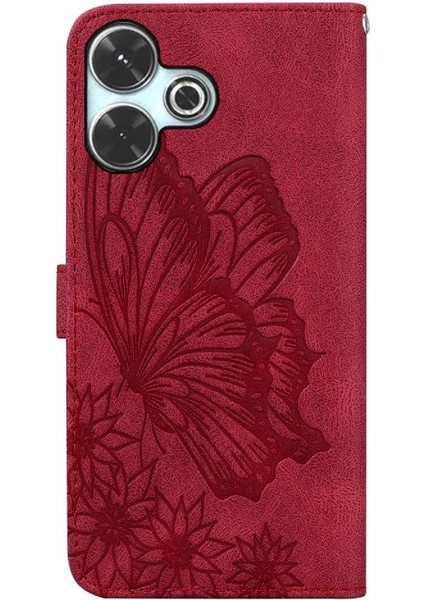Xiaomi Poco M6 4g Için Flip Case Cüzdan Manyetik Closu Pu Deri Büyük Kart (Yurt Dışından)