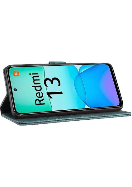 Xiaomi Poco M6 4g Için Flip Case Kabartmalı Sevimli Kedi Tutucu Kapak Cüzdan (Yurt Dışından)