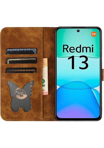 Xiaomi Poco M6 4g Için Flip Case Tutucu Kapak Çevirin Folio Kart Cep Kedi (Yurt Dışından)