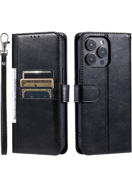 Xiaomi Poco M6 4g 6 Kart Yuvaları Için Flip Case Pu Deri Cüzdan Kickstand (Yurt Dışından)