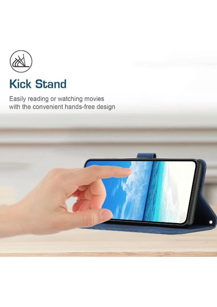 Xiaomi Poco M6 4g Kickstand Yan Toka Pu Deri Aşk Için Flip Case (Yurt Dışından)