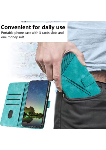 Xiaomi Poco M6 4g Kickstand Kart Ekleme Cüzdan Pu Deri Için Flip Case (Yurt Dışından)