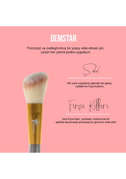 Professinal Makeup Brush Champagne Açılı Allık ve Pudra Fırçası Makyaj Fırçası No:14 fırsatları