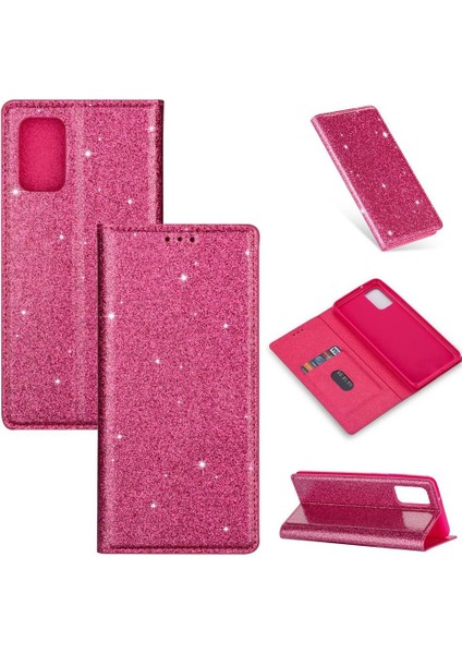 Samsung Galaxy A32 5g Kart Tutucu Pu Deri Flip Için Glitter Flip Case (Yurt Dışından)