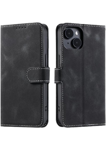 IPhone 15 Için Flip Case Artı Cüzdan Kart Yuvaları Kickstand Bilek Kayışı Pu (Yurt Dışından) indirimleri