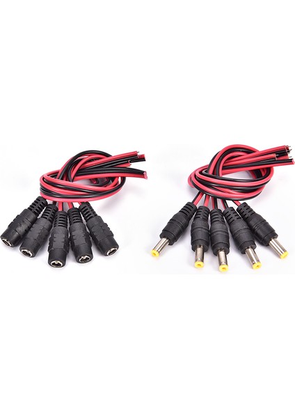 Adet 5.5x2.1mm Erkekdc Güç Soketi Jakı Fiş Konnektör Kablosu 12 V (Yurt Dışından) fiyatları