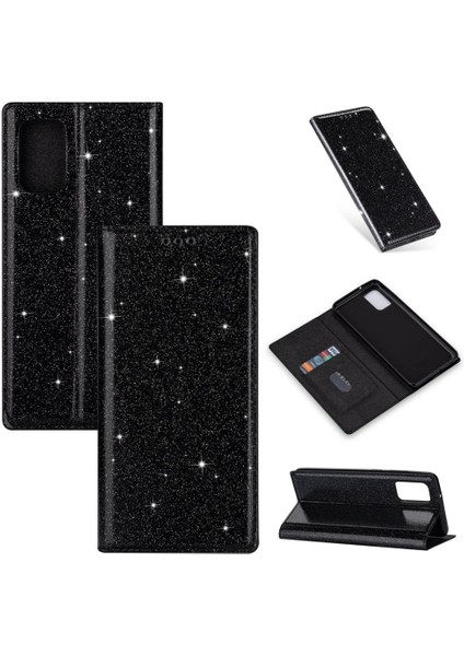 Samsung Galaxy A32 5g Kart Tutucu Pu Deri Flip Için Glitter Flip Case (Yurt Dışından)