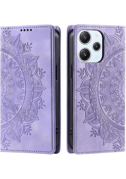 Xiaomi Poco M6 4g Için Flip Case Darbeye Kapak Kapak Yan Toka Pu (Yurt Dışından)