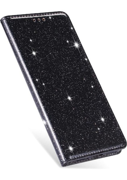 Samsung Galaxy S23 Ultra Pu Deri Kart Tutucu Için Glitter Flip Case (Yurt Dışından)